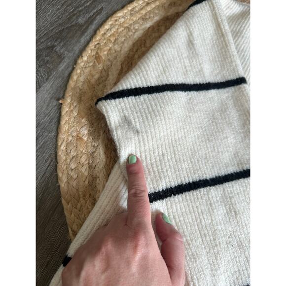 WEEKEND LOS ANGELES Women's Cressida Stripe Johnny Collar Sweater Size 1X - Picture 12 of 16